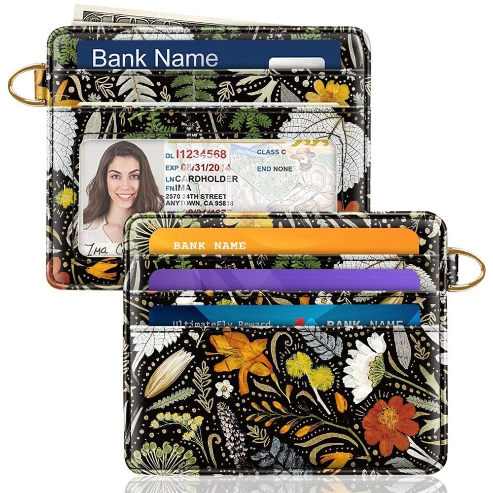 1987 Slim Minimalist Front Pocket RFID Blocking Credit Card Holder Small